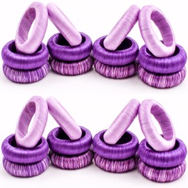 Thread Napkin Ring Set of 24 - Beautiful Elegant Fancy Decorative Napkin Holder for Dining Table Décor, Farmhouse, Wedding, Dinner, Party, Family Gathering, Thanksgiving, Everyday Use - Purple Combo