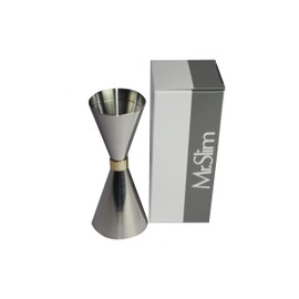 Mr Slim Jigger Cocktail Measuring Jug - Silver - 30-45ml - Made in Japan