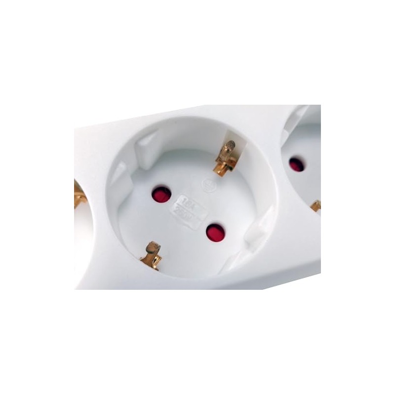 Equip Socket Strip 3-Way Schuko 1.5 m Cable with Switch