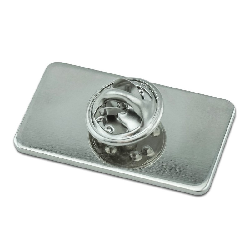 Rustic Subdued American Flag Rectangle Lapel Pin Tie Tack