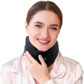 Neck Brace for Sleeping - Keep Mouth Closed During Sleep, Chin Strap for Sleeping Alternative, Cervical Collar, Neck Traction Device, Snoring Solution, Plane Pillow - Medium 3 Inch Chin Support
