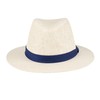 Dockers Men's Straw Fedora Hat, Navy Band, Large-X-Large