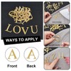 NBEADS 26 Pcs Embroidery Letter Patch, Embroidery Lace Patch Desorative