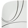 Corelle Square Simple Lines 10-1/2-Inch Plate Set (6-Piece),White