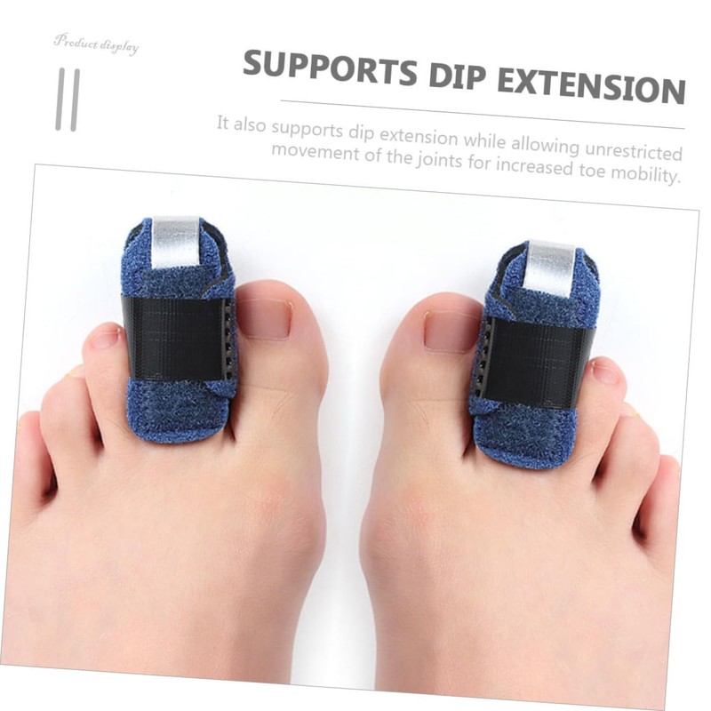 minkissy Comfortable Toe Splint Kit Toe Accessory Toe Wrap Fractured