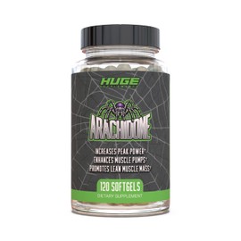 Huge Supplements Arachidone, Arachidonic Acid Supplement, Promotes Lean Mass & Increased Strength, Highest Dosed with 1000mg Per Serving, 120 Softgels