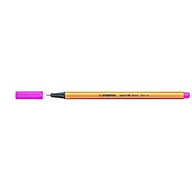 STABILO POINT 88 FINELINER PIGMENT LINER 88/056 (PACK OF 3) - FLUORESCENT PINK