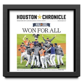 Poster Palooza 11x12 Frame Newspaper (Folded Over) Black Shadow Box with Acid-Free Foamboard, UV Resistant Acrylic Plexiglass and Hanging Hardware