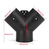 Tuperoymse 60mm Y Shape Parking Heater Exhaust Connector W/Dual Regulating