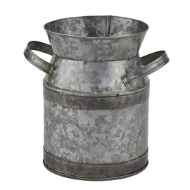 Park Designs Gray Galvanized Milk Can Utensil Crock