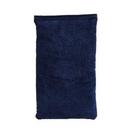 Almohadilla térmica apta para microondas, rellena de arroz, cubierta de algodón suave, natural, sin aromas añadidos, hecha a mano en EE. UU., para dolor de espalda y cuello, artritis, calambres (Azul