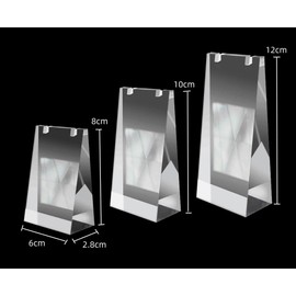 Seimeinoki Acrylic Necklace Stand, 3 Pieces, 3 Sizes, Clear Necklace Hanging, Acrylic Pedestal, For Photography, Accessory Stand, Necklace, Storage, Display Stand, Store Sales, Product Photography