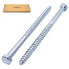 SKIR'CO (Pack of 6) DIN 571 Galvanised Steel Hex Head