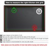 jkxoo 26.18'' x 14.76'' K-6449-ST Sink Protector Grid, Stainless Steel