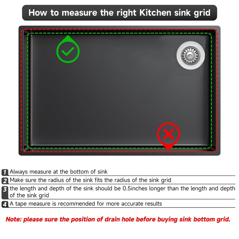 jkxoo 26.18'' x 14.76'' K-6449-ST Sink Protector Grid, Stainless Steel