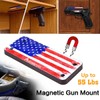 3-Pack Gun Magnet Mount, 55 lb Rating,Magnetic Gun Holster| Rubber