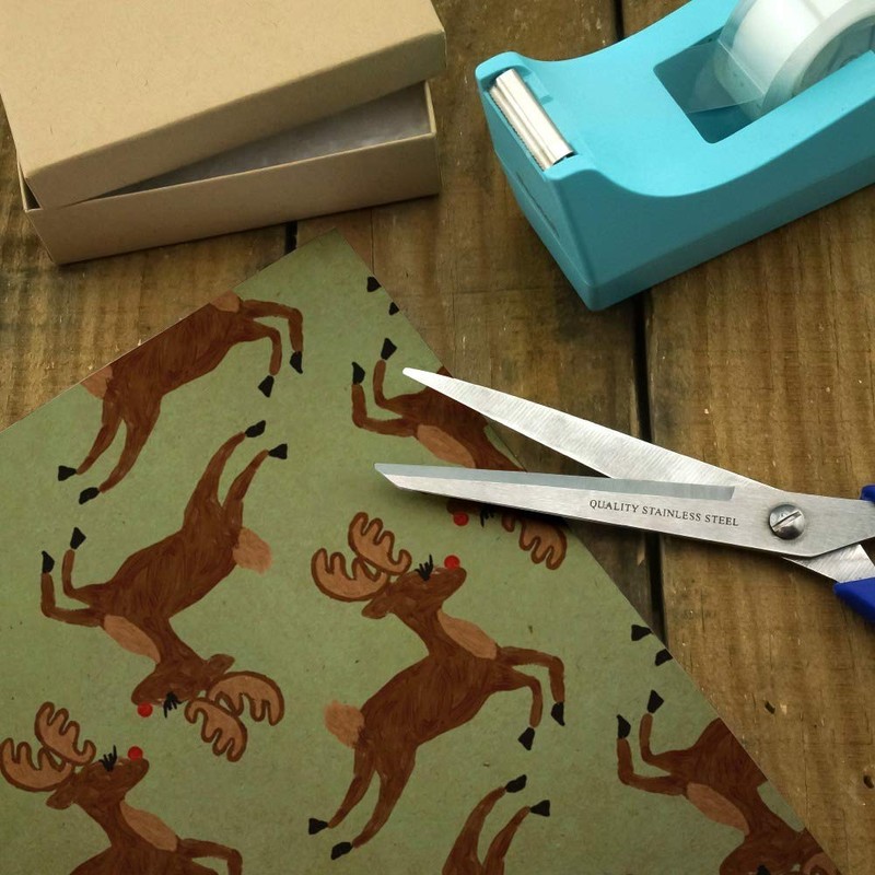 GRAPHICS & MORE Prancing Reindeer Christmas Pattern Premium Kraft Roll