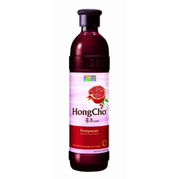 Chung Jung One Hong Cho: Drink Mix Concentrate with Vinegar (30.4oz) (900ml) Pomegranate (Pack of 2)
