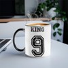 Thermoreagierende Tasse Magische Tasse – Trikot Nummer King 9 Fußball