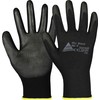 Hase Safety Gloves PU Black Nylon Work Gloves with PU
