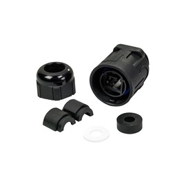 Sixnet Ethernet RJ45 plug for ET-5xS-IP67 for Industrial Ethernet Rack Switches. Model: EB-RJF-PLUG-1