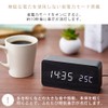 Iris Ohyama ICW-01W-B Alarm Clock, Digital, Temperature and Date Display,