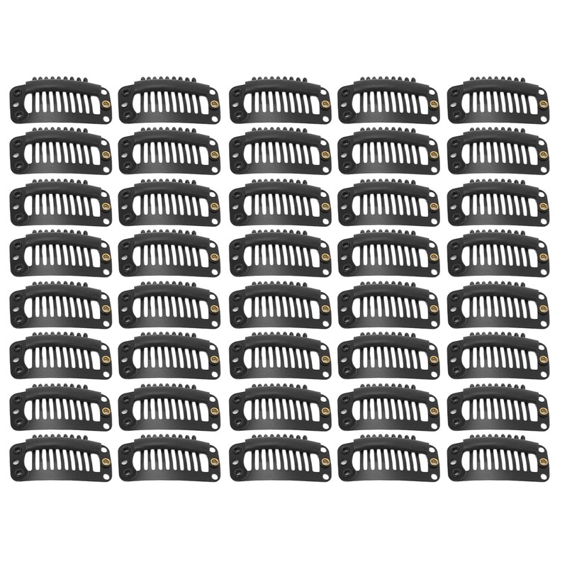 Clips de Peine de Acero Inoxidable Fijación Peluca 40 Piezas