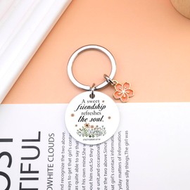 UIWIHHP Christian Gifts for Women Friendship Christian Keychain for Women Besties Religious Gifts for Christian Women Friends Small Christian Gifts for Sister Female Friends Keychain
