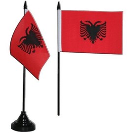 Digni® Albania Table Flag 4 x 6 inch