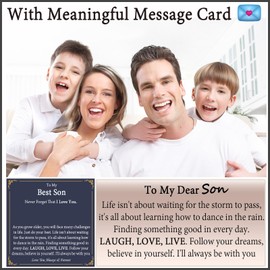 EPVID Son Gifts, Son Bracelet from Mum Dad, Tiger Eye Bracelets Gift for Son, Ideal Presents for Son on Birthday Christmas Graduation