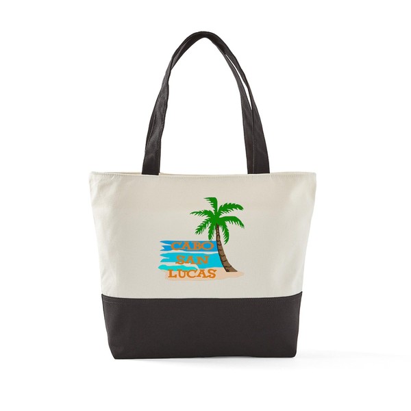 CafePress Cabo San Lucas Canvas Tote Top Zipper Closure