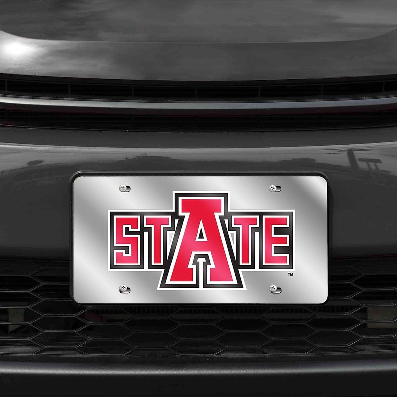 Rico Arkansas State Red Wolves Acrylic License Plate Laser Tag