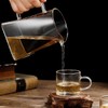 Glass Pitcher with Handle, Milk and Cream Pitcher Cup Jug,