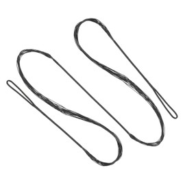 PATIKIL Recurve Bow String, Archery Bowstrings Replacement 14 Strands Longbow String for Universal Archery Equipment, Black AMO 54"(Actual 50")