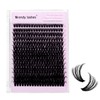 Eyelash Extensions, D Curl, Natural Eyelash Clusters, Lashes, 50D-10-18 mm,