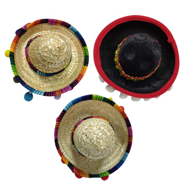 3pcs Mexican Party hat Party Hats for Kids Fiesta Party