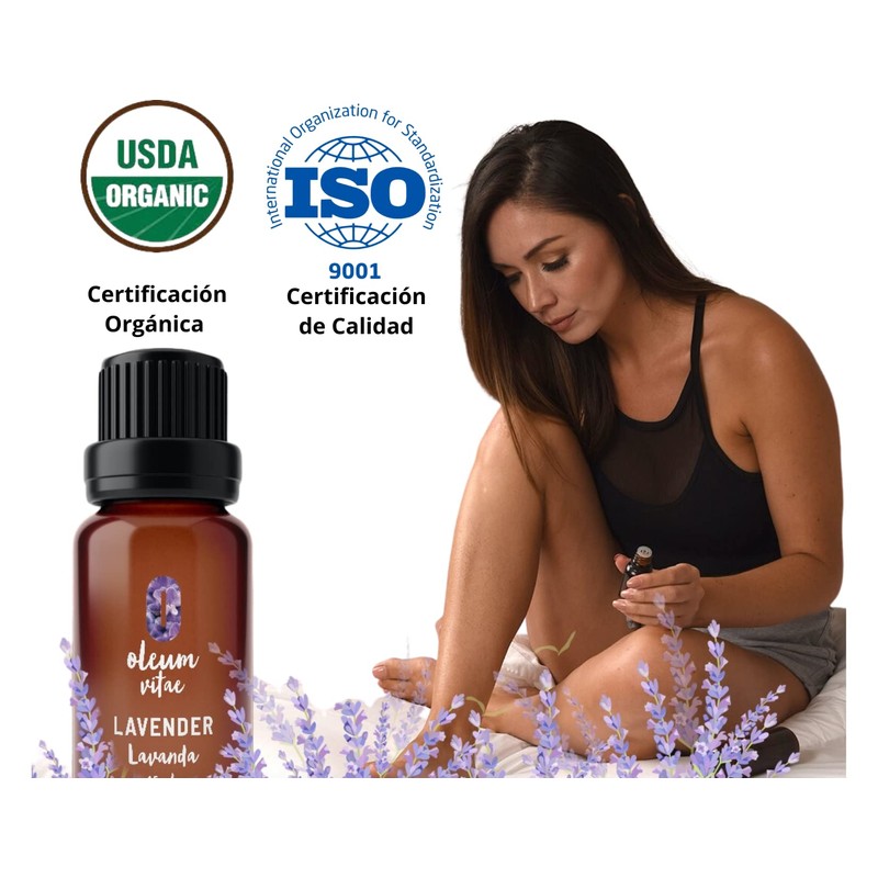 OLEUM VITAE Aceite Esencial de Lavanda. Lavandula Angustifolia. 100% Puro