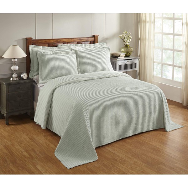 Better Trends Sage King Bedspread Set, 100% Cotton Tufted -