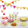 Lemon Party Supplies,120pcs Disposable Lemon Dinnerware Set with 20 Dinner