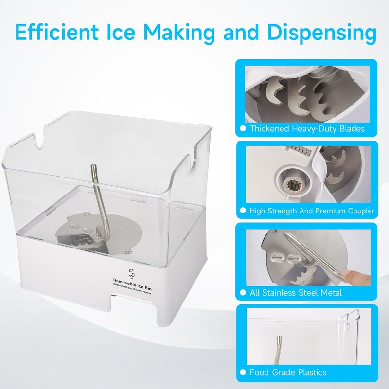 ColleRain WPW10347093 Refrigerator Ice Container Compatible with Whirlpool Ice Maker