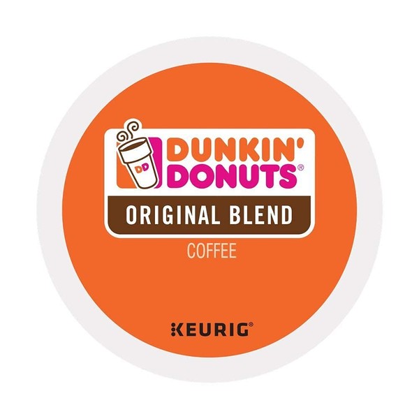 A Dunkin' Donuts Original mezcla de café tostado medio, tazas de 44 K para cafeteras Keurig