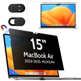Makinda Magnetic Privacy Filter for MacBook Air 15 inch (2023-2025, M2/M3/M4 A2941 A3114), Removable Screen Protector Anti Spy Light Filter Screen Mac Air 15 Inch Laptop