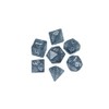 Starfarer Sci-Fi RPG Dice - 'Battle Cruiser' - Gray/Blue with