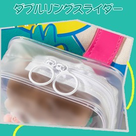 RICISUNG Sewn Pouch, Pain Bag, 5.9 inches (15 cm), Pushing Pouch, Transparent, Waterproof, Dustproof, For Stuffed Toys, Pushing Goods, PVC Storage Bag, Decorative, Outing, Showing Bag, Pom Pom Ball