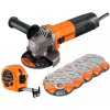Truper Esmeriladora 4-1/2 750w 10discos Y Flexómetro Truper 101526 Color