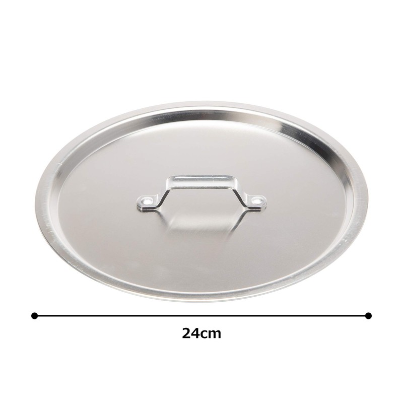 Endoshoji Commercial Circular Pot Lid, Aluminum, Made in Japan