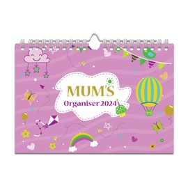 2024 Mum's Family Organizer, Week-to-View with 6 Columns, Wall Planner Calendar by Arpan