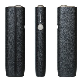 BOOFLYII Heated Tobacco Case for Ilma One/Ilma iOne - Leather 360° Full Protection Shockproof Fingerprint Resistant Easy to Carry Stylish Extreme Fit Closure (Black)