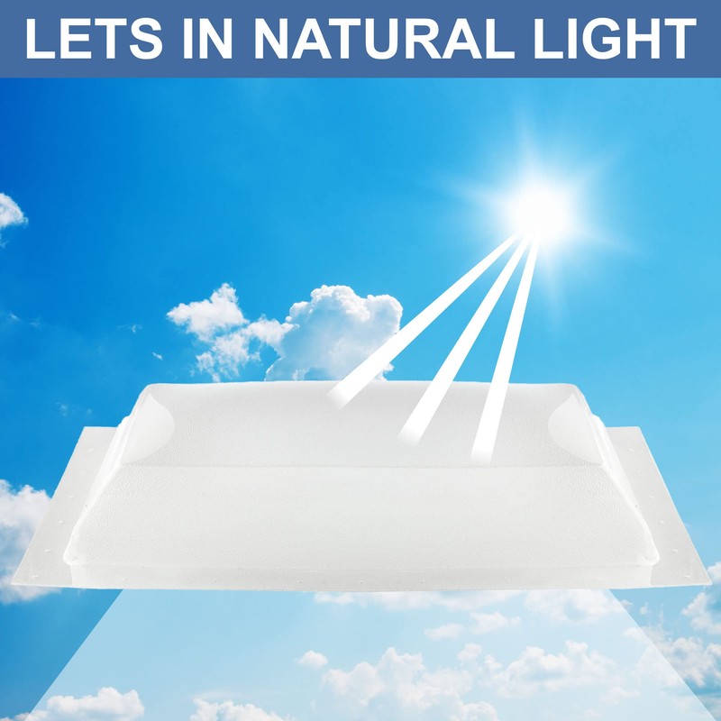 RecPro RV Skylight Outer Dome | 14" x 22" Universal