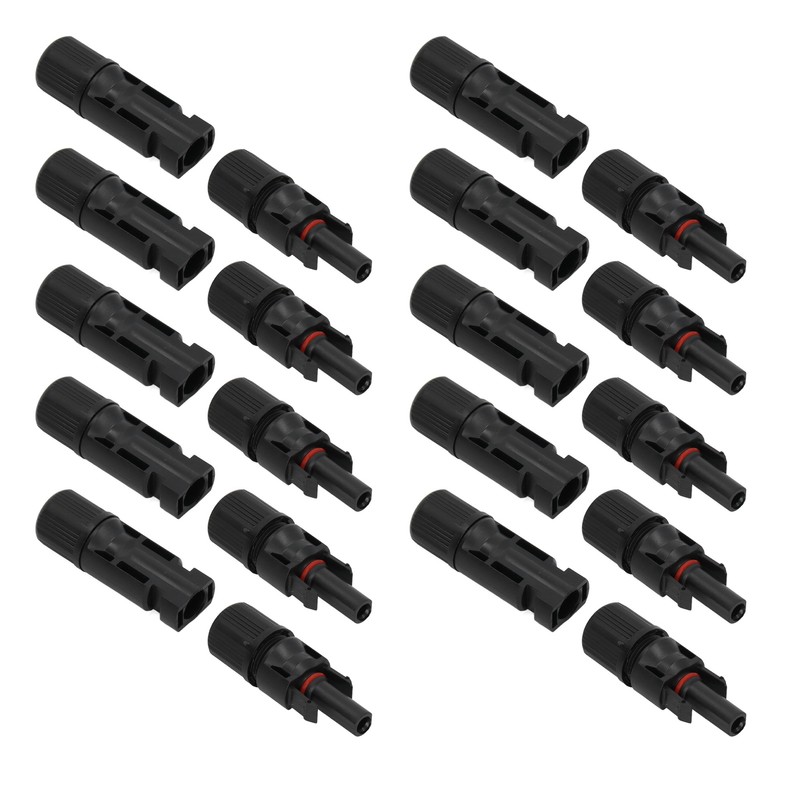 10 Sets Solar Panel Connector IP67 Waterproof Photovoltaic Cable Male